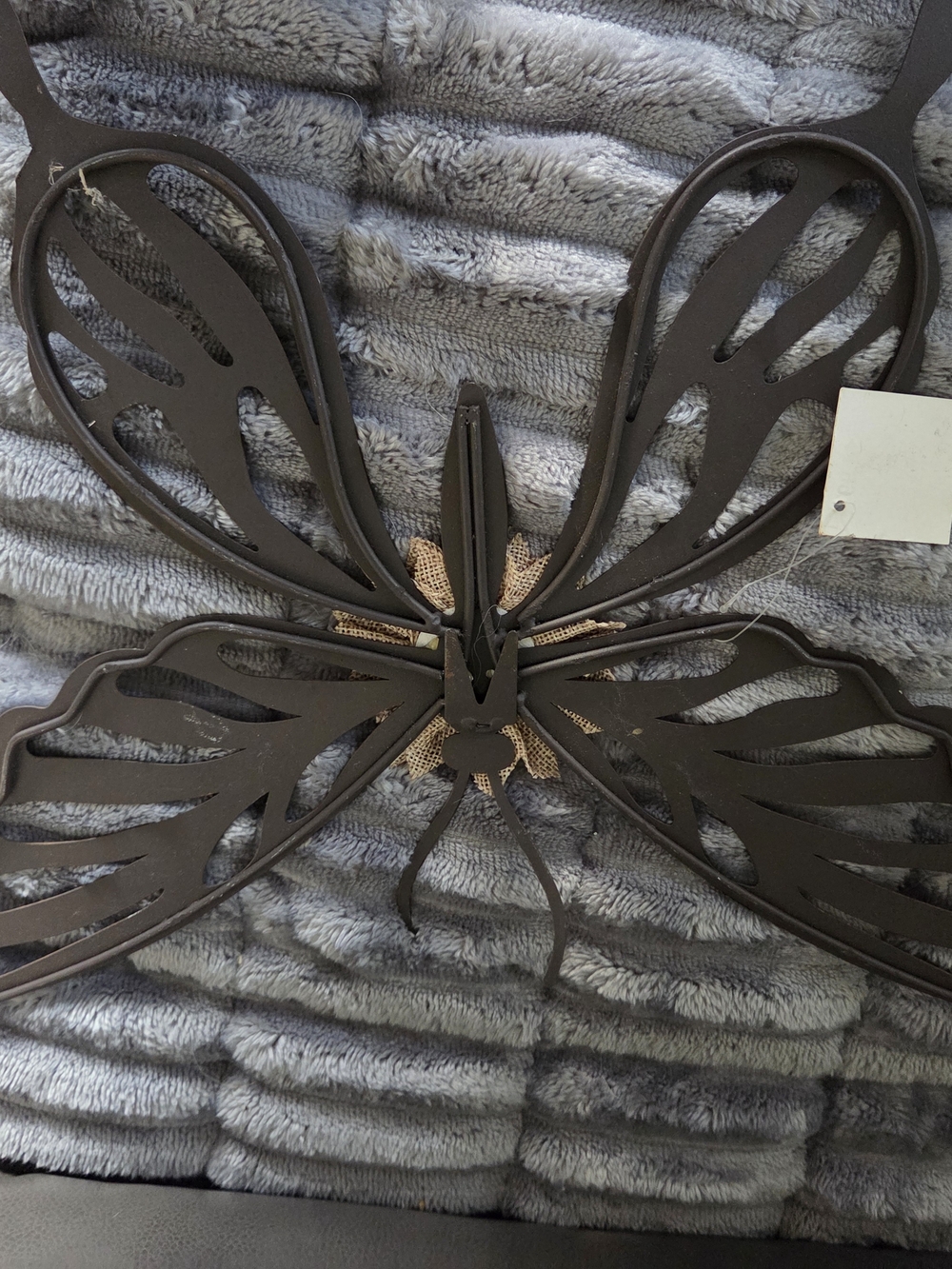 Hobby Lobby Metal Butterfly Wall Decor in Mint Green and Rustic Brown - Picture 4 of 6